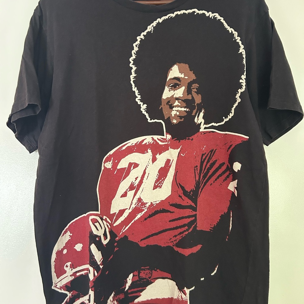Billy Sims T-Shirt Vintage Men's M Black Graphic Tee